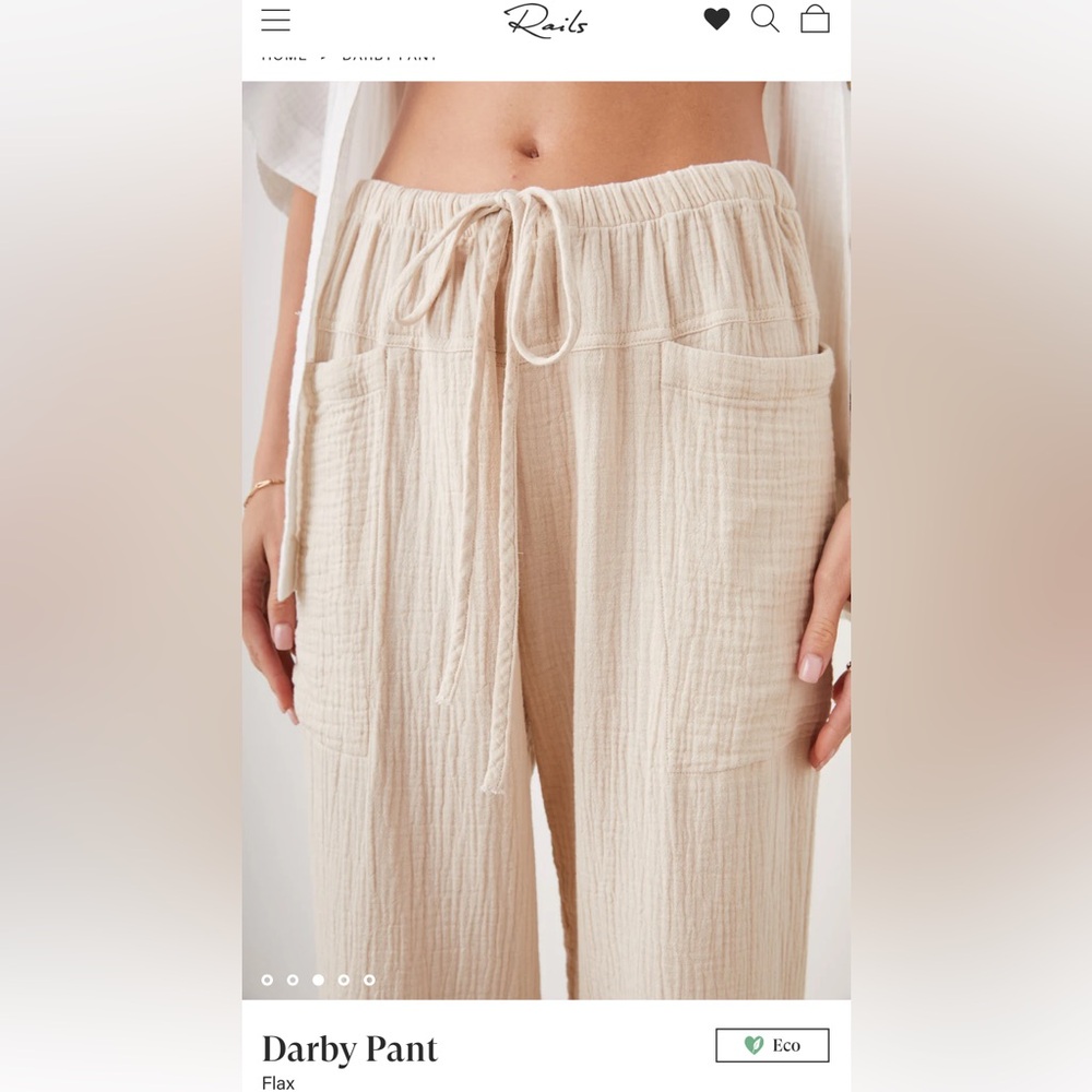 Rails Linen Pants - image 5